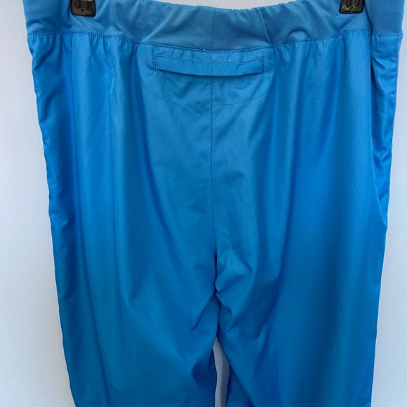 Danskin Now Track Pant M 8-10 Cabana Blue Trim Elastic Waist Ankles Zip Pocket - Picture 4 of 10